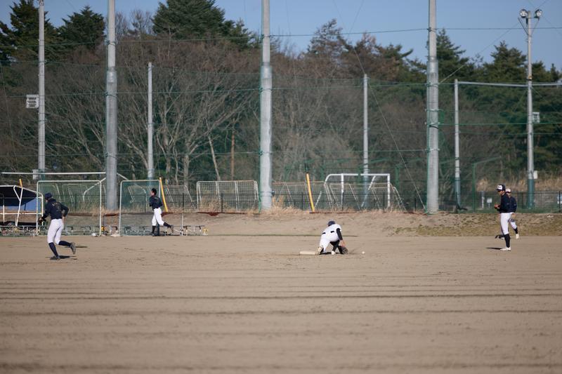 高校野球の練習風景